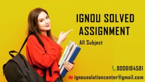 IGNOU B.Com (FYUP) SOLVED ASSIGNMENTS 2024-25